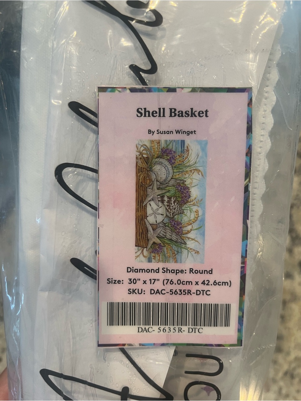Diamond Art Club - Shell Basket - DAC Diamond Painting Kit - Round